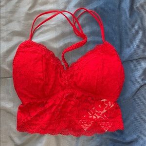 Red Lace Bralette